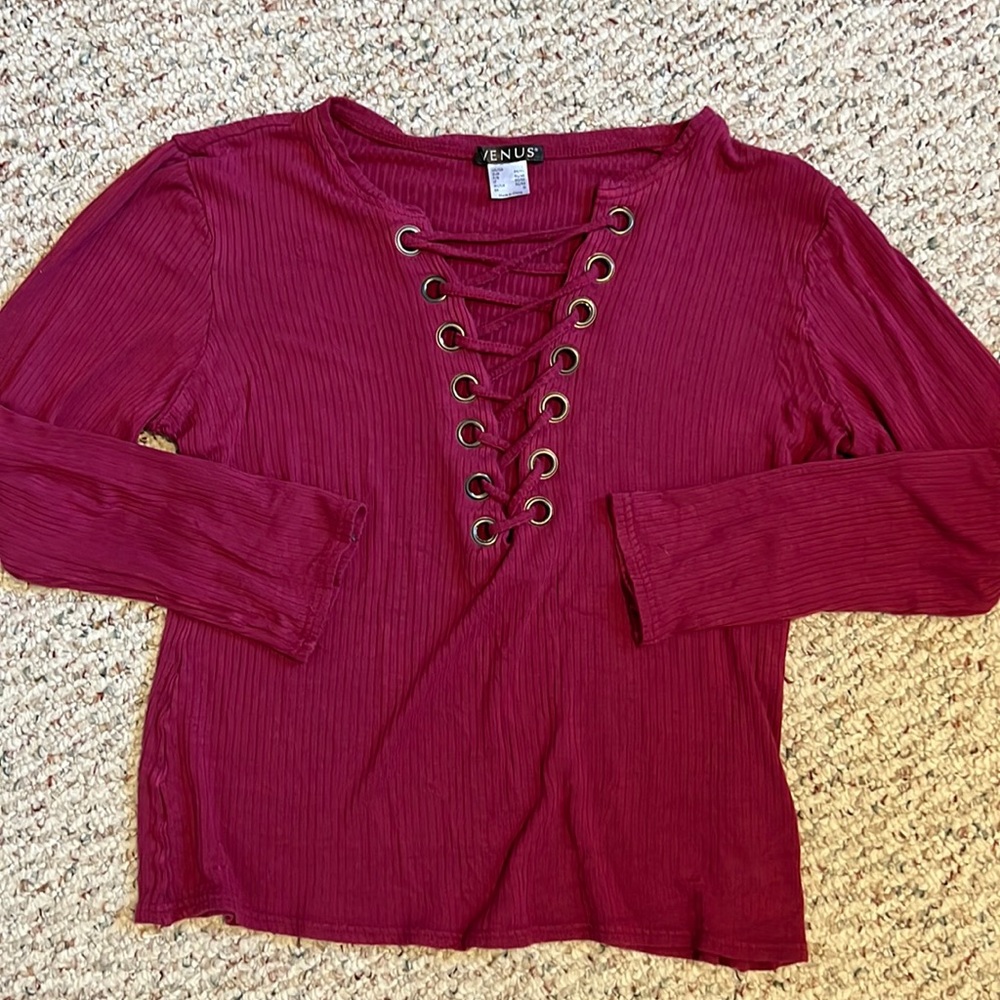 Very sexy burgundy large top